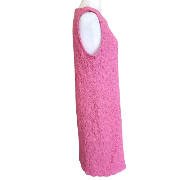 Anthropologie Porridge Pink Textured Slim Knit Mini Dress, XL, Summer - Picture 6 of 12